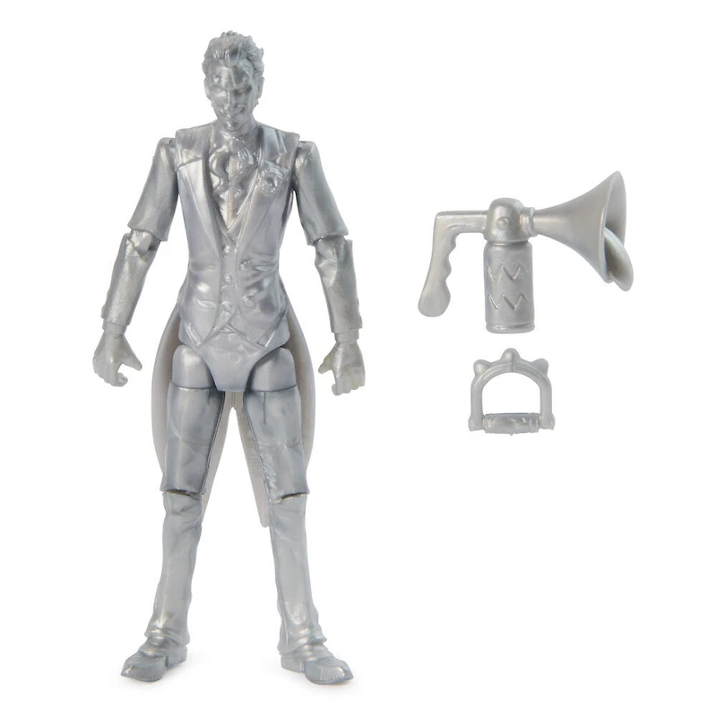DC Comics, Metallic The Joker Action Figure with 2 Mystery Accessories, 4-inch