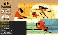 Incredibles 2 - Coffret de 7 puzzles en bois