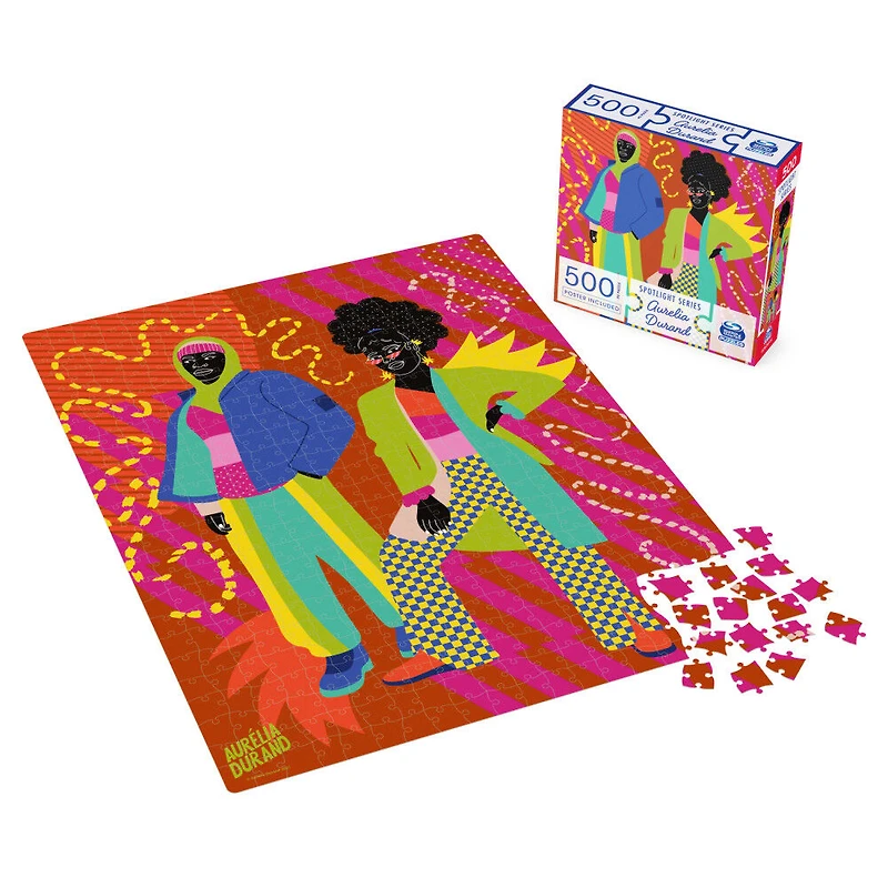 500-Piece Jigsaw Puzzle, Artist Spotlight Series Aurelia Durand, Together, by Spin Master Puzzles - English Edition