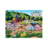 "Family Hour" "Summer Carnival" Grand Casse-Tête De 400 Pièces Par Art Poulin