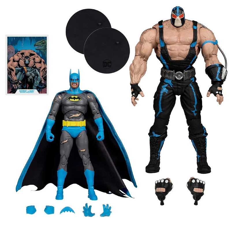 DC Multiverse Batman vs Bane 7" Action Figure and Mega Figure 2pk
