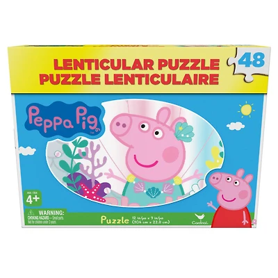 Peppa Pig 48-Piece Lenticular (3-D) Puzzle