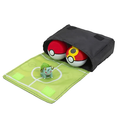 Ensemble de bandoulière Pokémon - Bulbizarre (Bulbasaur) + Poké Ball + Bis Ball (Repeat Ball)