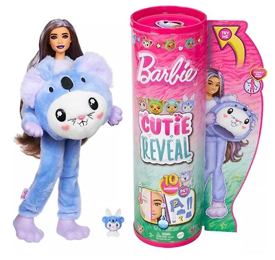 Barbie Cutie Reveal Costume-Themed Doll & Accessories with 10 Surprises, Bunny as a Koala