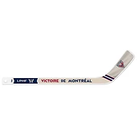 PWHL Montreal Victoires 18 inch white mini plastic player stick