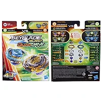 Beyblade Burst QuadDrive, Pack de 2 toupies de compétition Katana Muramasa M7 et Vanish Cobra C7