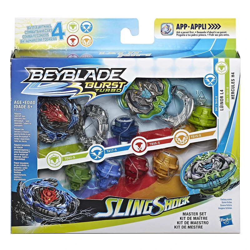 Beyblade Burst Turbo Kit de maître Slingshock - Notre exclusivité