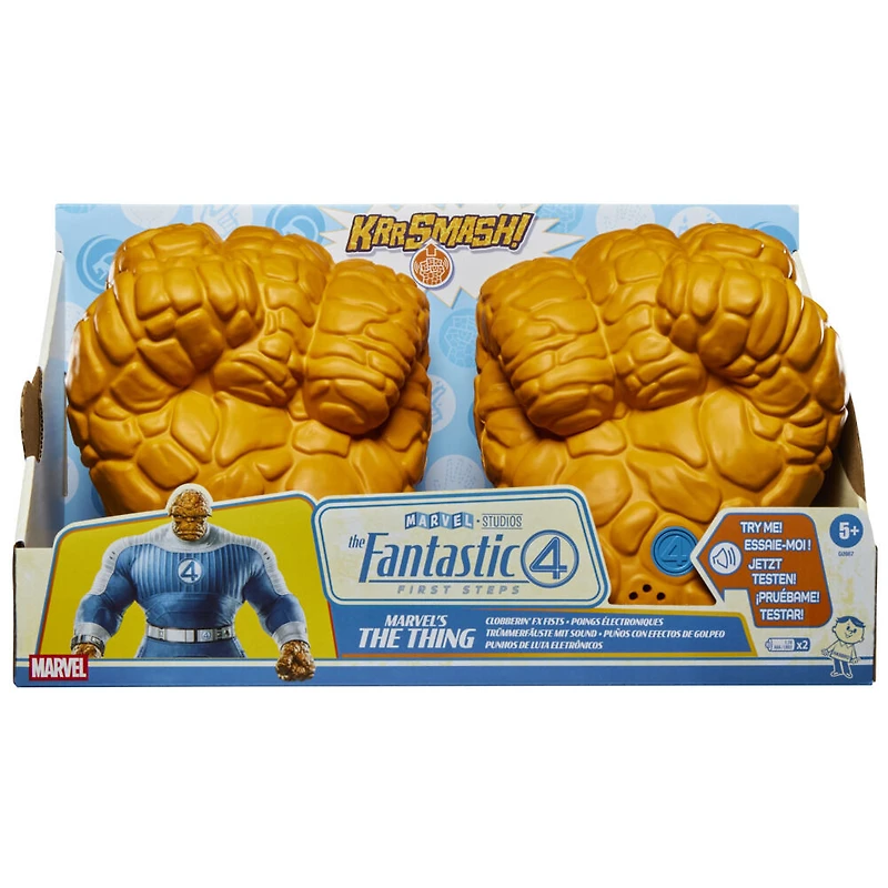 Marvel Studios' The Fantastic Four: First Steps Marvel's The Thing Clobberin' FX Fists Role Play Toys