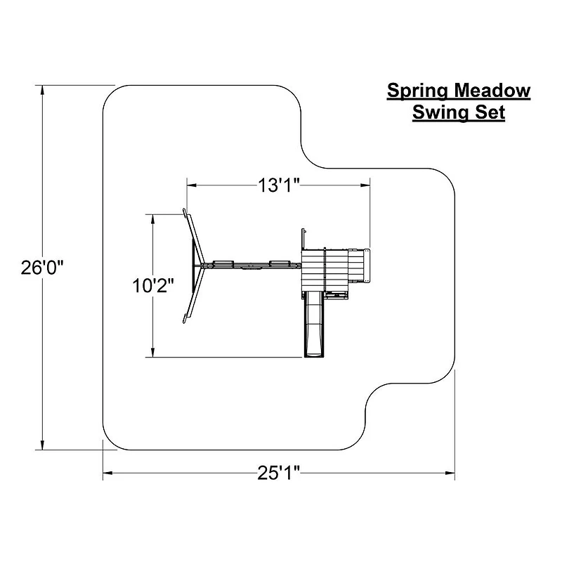Ensemble de balançoires Spring Meadow