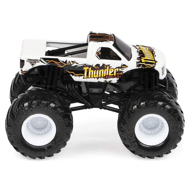 Monster Jam, Official Thunder 4x4 Monster Truck, Die-Cast Vehicle, Inverse Trucks Series, 1:64 Scale