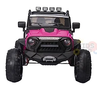 KidsVip 24V EVA Big Wheels Edition Kids Ride On Truck avec RC - Rose - Édition anglaise