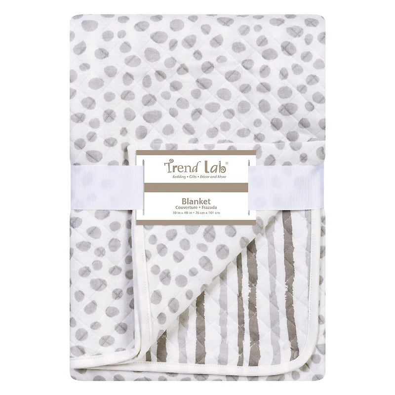 Trend Lab-Couverture en tricot nuage gris