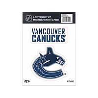 Ensemble de 2 aimants des Vancouver Canucks de la LNH