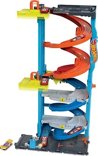 Hot Wheels- Ville - Coffret de jeu - Tour Spirale transformable
