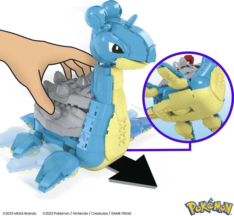 MEGA Pokémon-Lokhlass-Figurine articulée à construire (527 pcs)