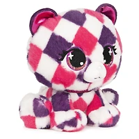 P.Lushes Designer Fashion Pets, Quinn O'Bearci, ourse en peluche de luxe, rose/violet, 15,2 cm