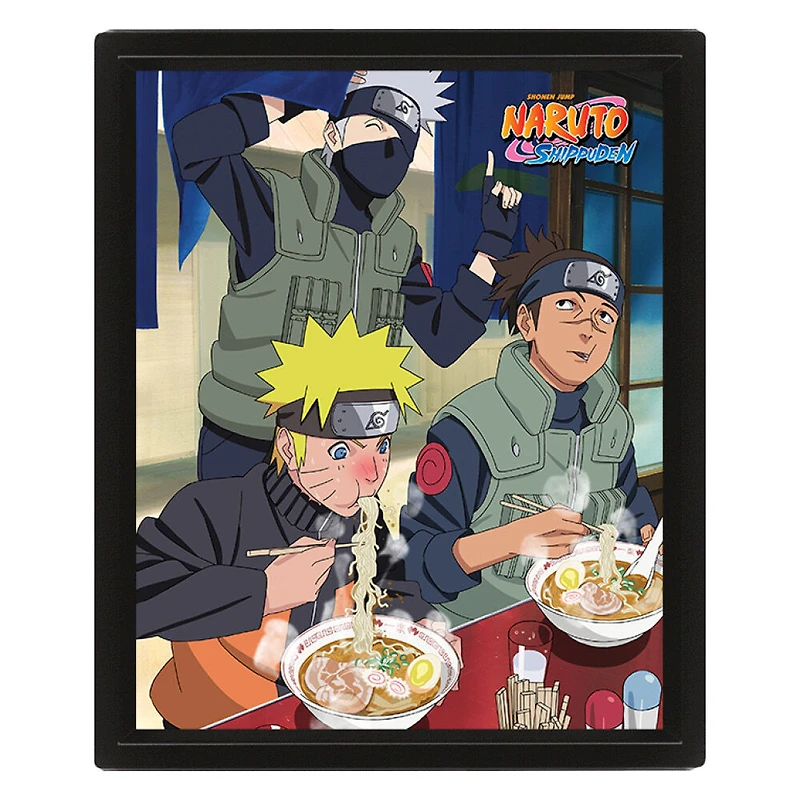 8X10 Boîte d'ombres-Naruto-Ramen