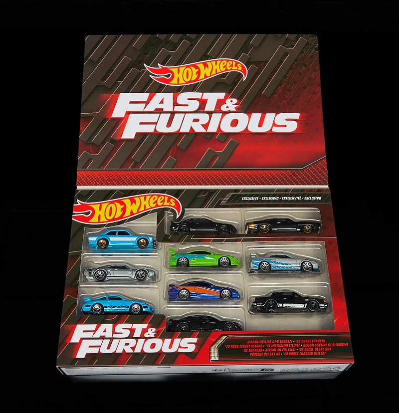 Hot Wheels-10Véhicules FastetFurious-Coffret