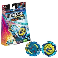 Beyblade Burst QuadStrike Dual Pack, pack de 2 toupies de compétition Komet Helios H8 and Tidal Pandora Epic P8
