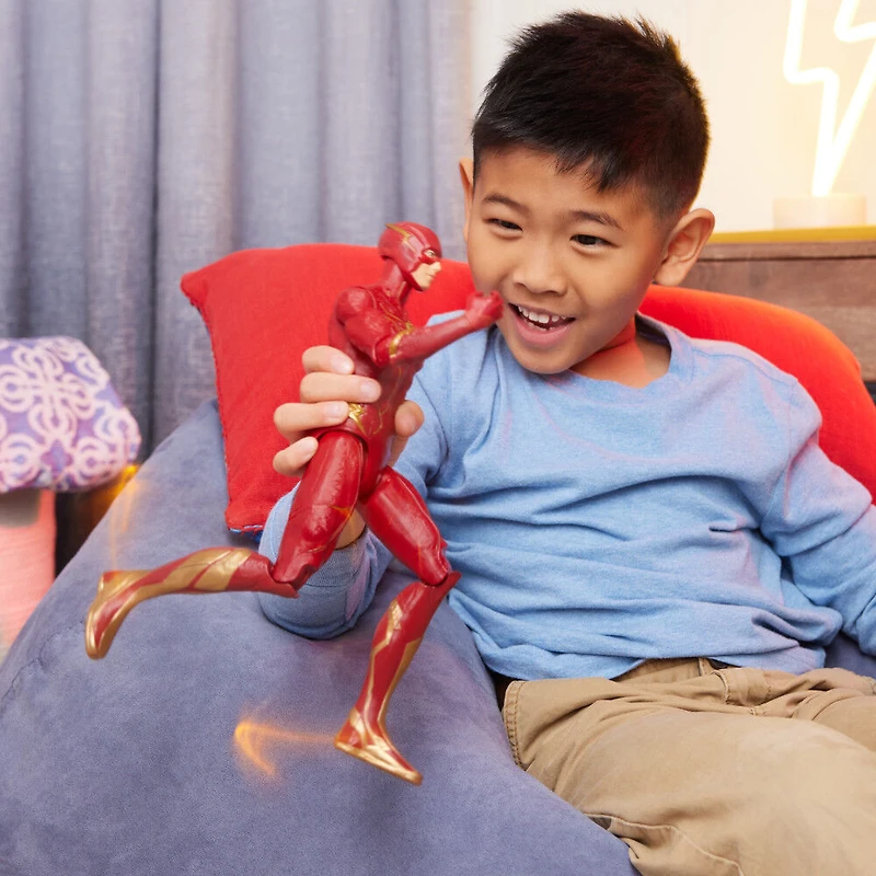 DC Comics, Figurine articulée Speed Force The Flash de 30,5 cm, lumières et plus de effets sonores