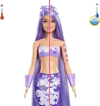 Barbie Color Reveal Mermaid Doll with 7 Surprises, Rainbow Mermaid Series - Styles May Vary