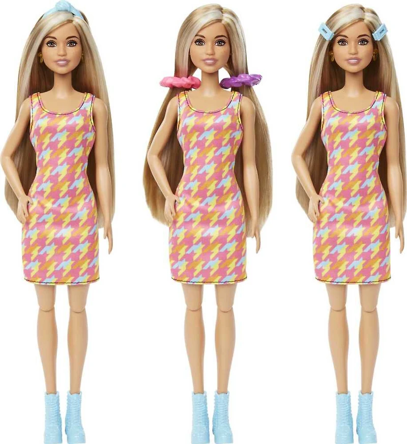 Barbie Doll and Hair Salon Playset, Color-Change Hair