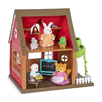 Woodland School House Playset, Woodzeez, Ensemble d'école avec accessoires