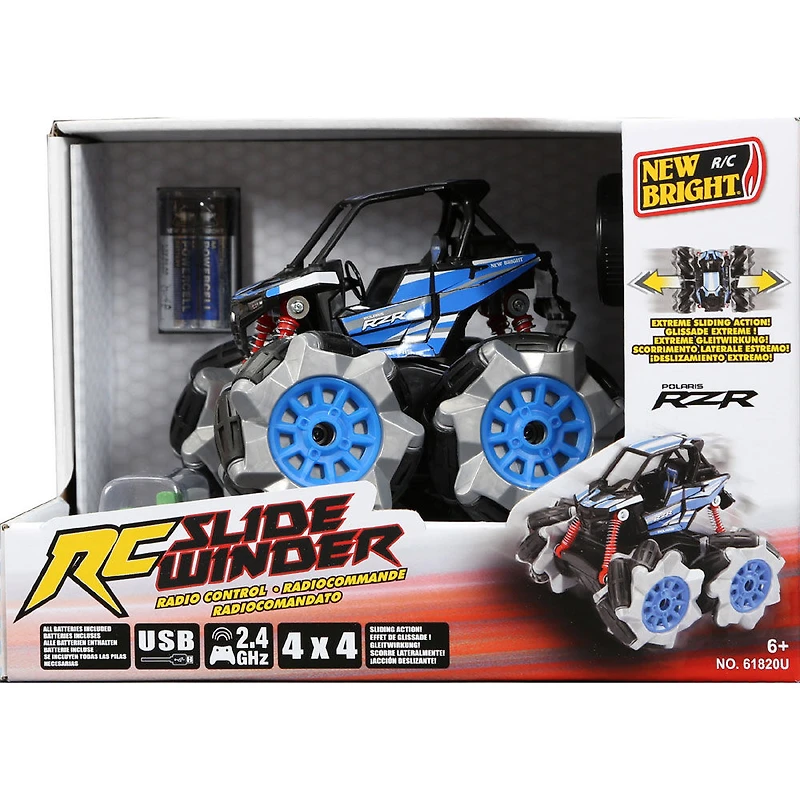 VTT télécommandé Polaris RZR Slide Winder, échelle 1:18