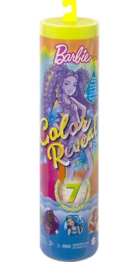 Barbie Color Reveal Doll with 7 Surprises, Neon Tie-Dye Series
