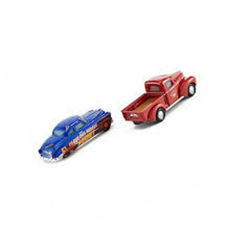 Disney/Pixar Les Bagnoles 3 - Coffret de 2 véhicules en métal moulé sous pression - Smokey Jeune et Hudson Hornet Piste de Terre.