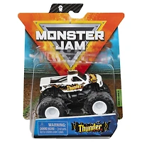 Monster Jam, Official Thunder 4x4 Monster Truck, Die-Cast Vehicle, Inverse Trucks Series, 1:64 Scale