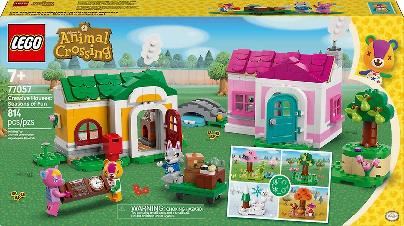 LEGO Animal Crossing Creative Houses: Seasons of Fun Building Blocks for Kids, Ages 7+ - 77057