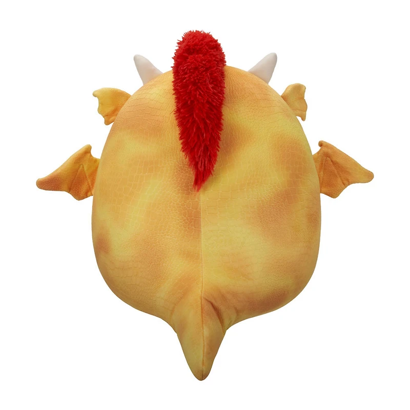 Squishmallows 5" - Dieric le dragon à la texture jaune et aux cheveux rouges
