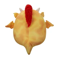 Squishmallows 5" - Dieric le dragon à la texture jaune et aux cheveux rouges
