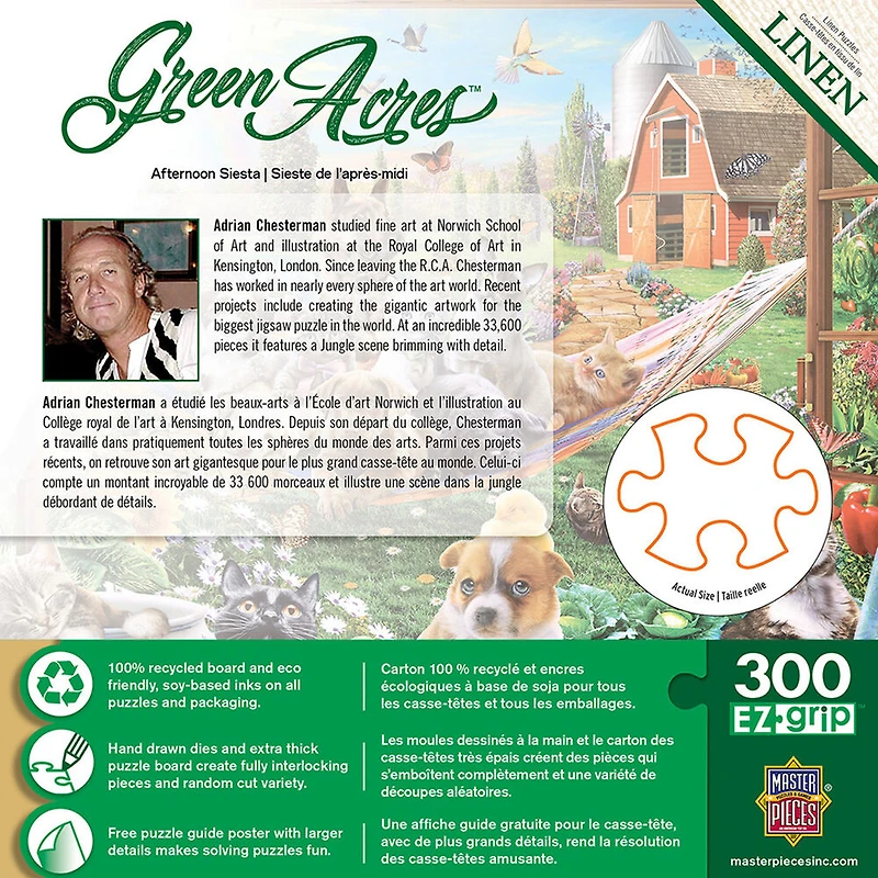 Masterpieces Puzzle Company Green Acres - Afternoon Siesta 300 Piece Puzzle - English Edition