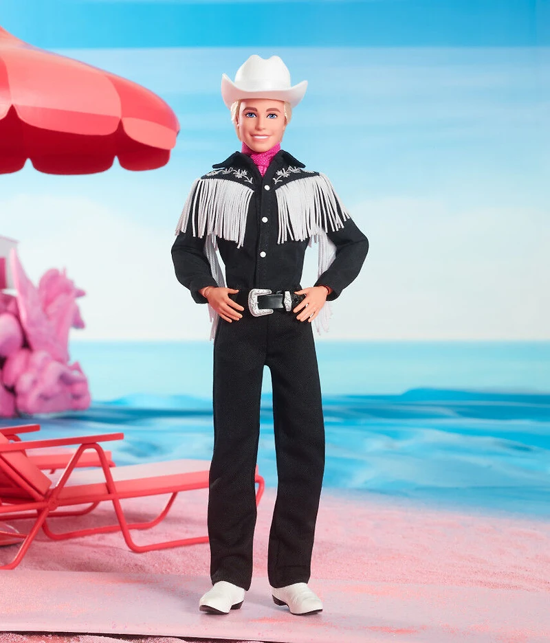 Barbie- Film - Poupée - Ken, tenue country noire et blanche