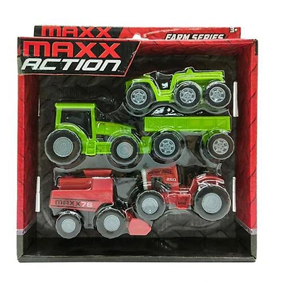 Maxx Action 470081 Micro Vehicles Farm Assorted 5 pc Assorted