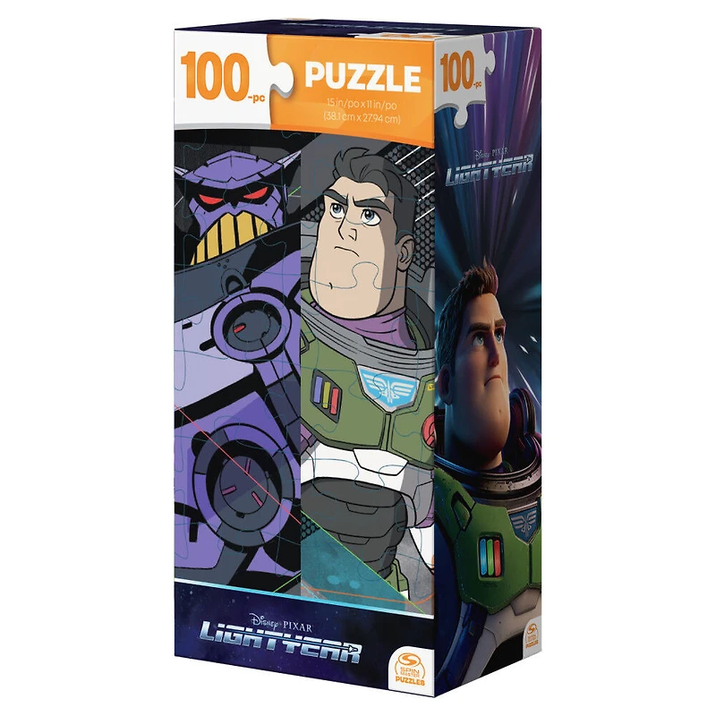 Disney Pixar, Lightyear, Zurg, Buzz l'Éclair. Puzzle de 100 pièces, jouet Toy Story Buzz l'Éclair. Jouets Disney, jouets Lightyear 2022, pour les enfants à partir de 4 ans