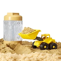 Wonder Factory Never Dry Sand Construction Trucks  - Brown + Front Loader