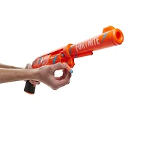 Nerf Fortnite, blaster 6-SH avec revêtement Camo Pulse, mécanisme à percuteur, barillet rotatif 6 fléchettes