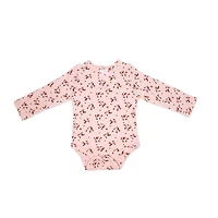 Baby Mode 3 Piece Jumper Set: Rose Floral