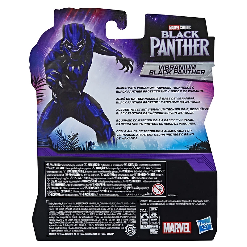 Marvel Black Panther Marvel Studios Legacy Collection Vibranium Black Panther, figurine de 15 cm