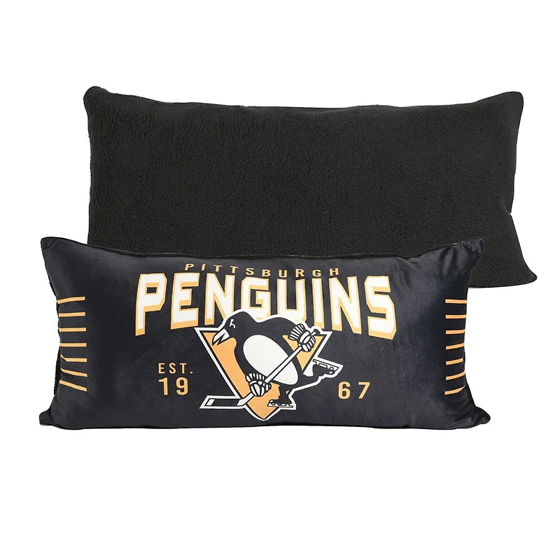 Oreiller de corps LNH Pittsburgh Penguins (18 "x36")