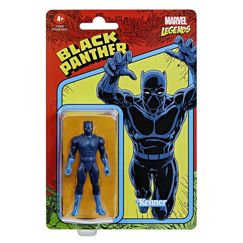 Marvel Legends, figurine de collection retro Black Panther de 9,5 cm