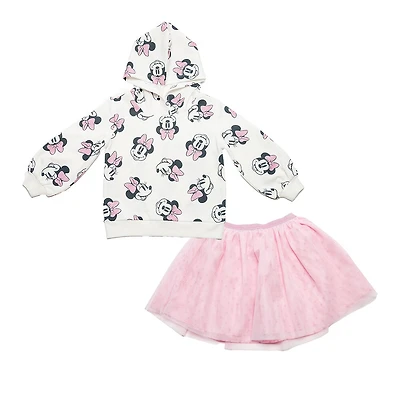 Disney Minnie Mouse - 2 Piece Combo Set - Off White and Pink