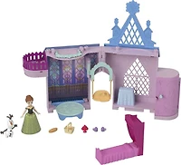Disney Frozen Storytime Stackers Playset, Anna's Arendelle Castle Dollhouse with Small Doll