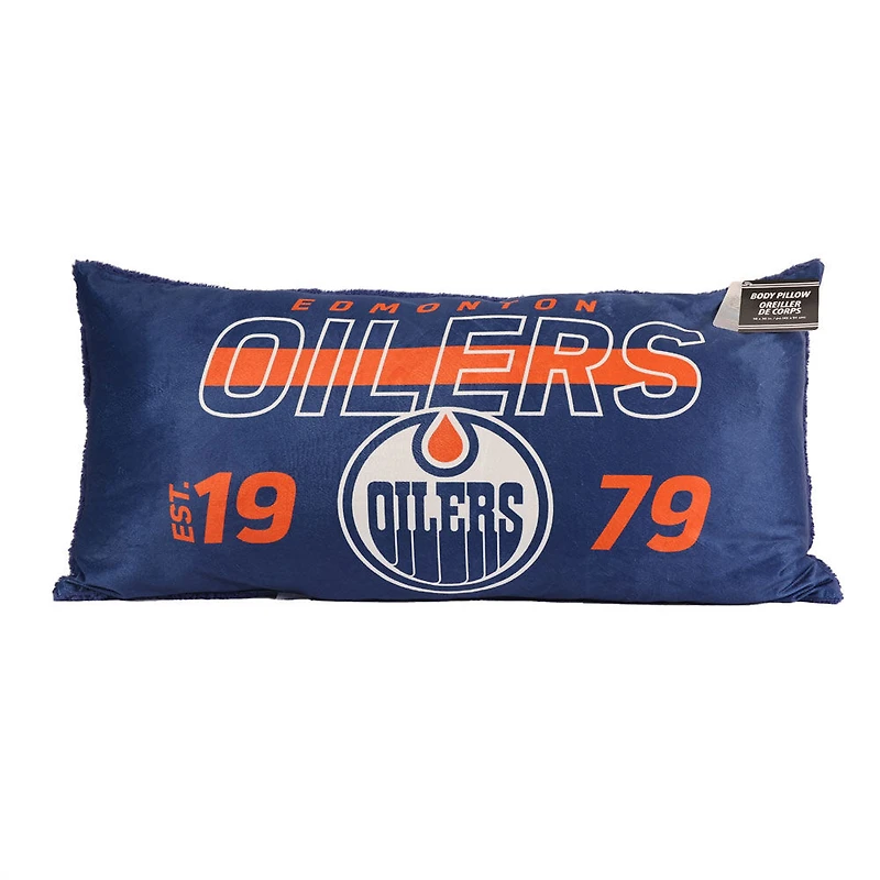 Oreiller de corps LNH Edmonton Oilers (18 "x36