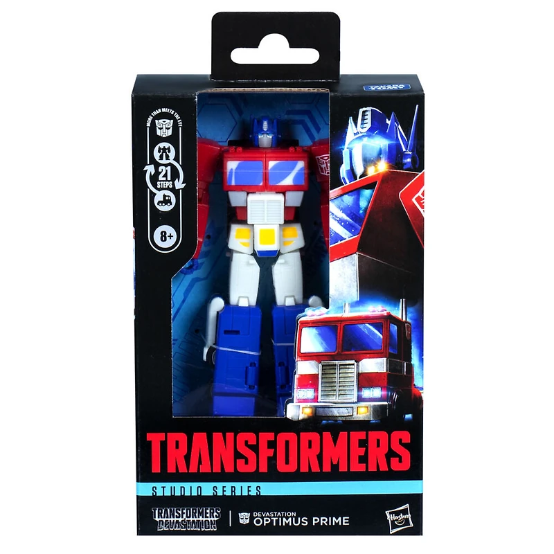 Transformers Generations Studio Series, figurine Optimus Prime classe Deluxe, Transformers: Devastation