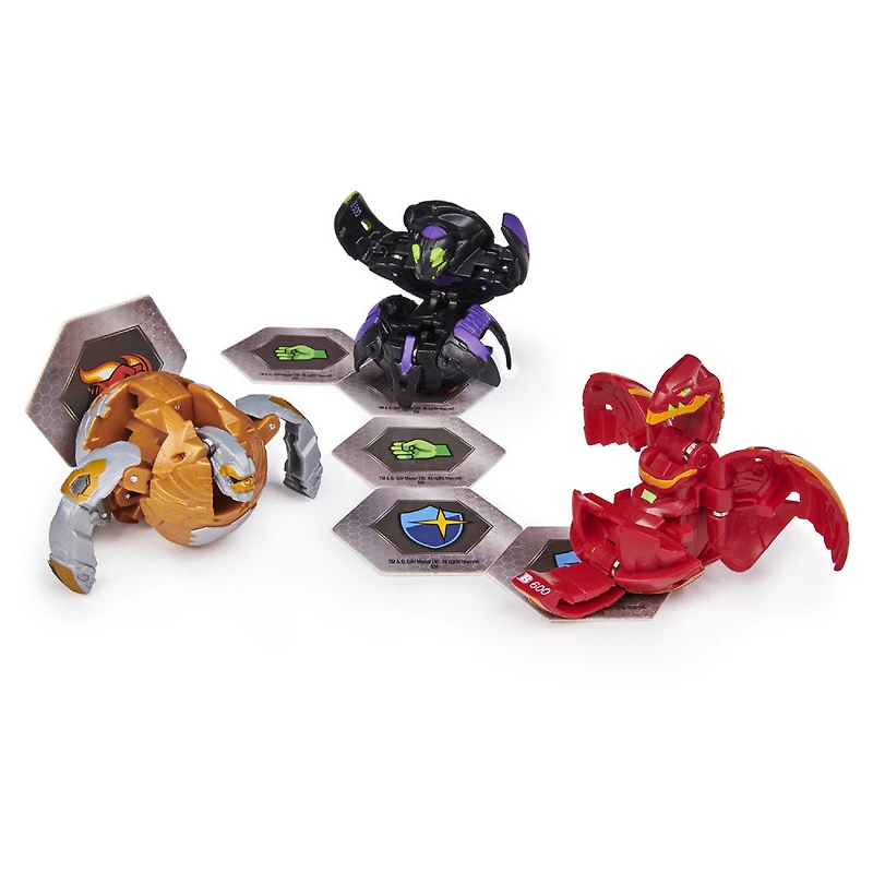 Bakugan, Starter Pack 3 personnages, Aurelus Gorthion, Créatures transformables à collectionner