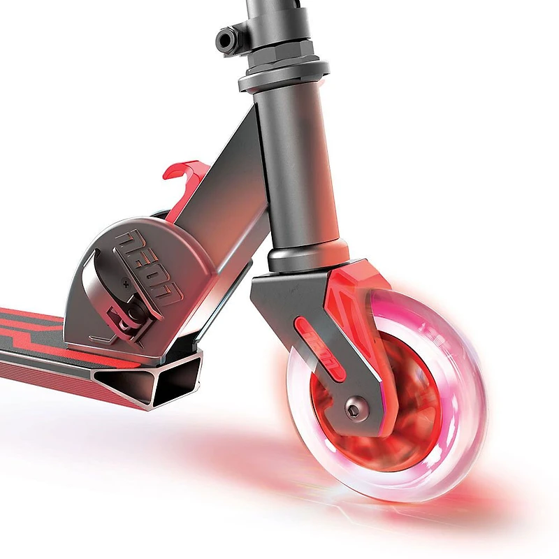 Trotinette rouge pour enfants Neon Vector pliable avec roues DEL